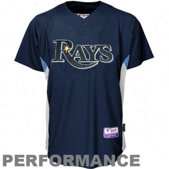 Tampa Bay Rays Jerseys : Majestic Tampa Bay Rays Navy Blue Replic Baseball Playing Jerseys