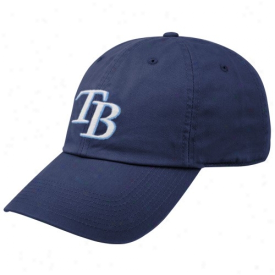 Tampa Bay Rays Merchandise: Nike Tampa Bay Raus Navy Blue Relaxed Fit Adjustable Hat