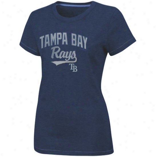 Tampa Bay Rays Tees : Majestic Tampa Bark Rzys Ladies Navy Blue Get  Win Fashion Tees
