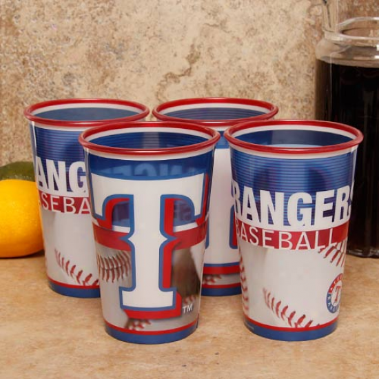 Texas Rangers 4-pack 22oz. Souvenir Cups