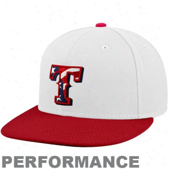 Texas Rangers Cap : New Era Texas Rangers White-red Stars & Stripes On-field 59fifty Fitted Performance Cap