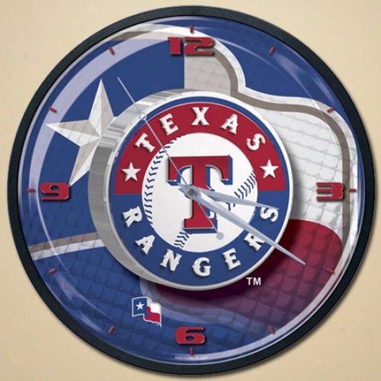 Texas Rangers High Definition Wall Clock