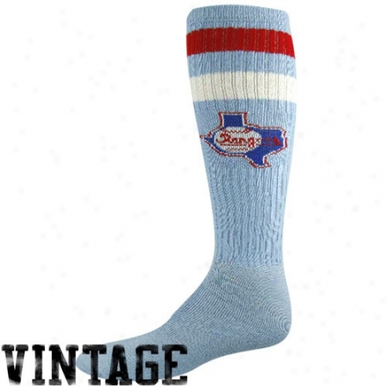Texas Rangers Loose Blue Vintage Logo Tube Socks