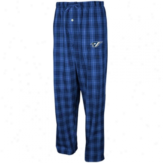 Toronto Blue Jays Royal Blue Plaid Adventure Pajama Pants