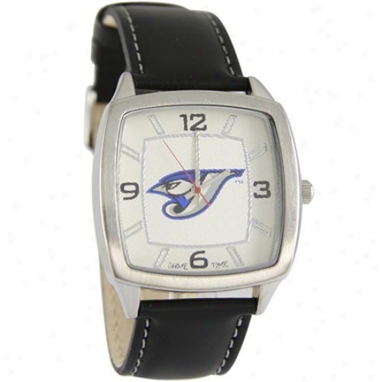 Toronto Blue Jays Wrist Watch : Toronto Blue Jays Retro Wrist Watch W/ Leather Cord