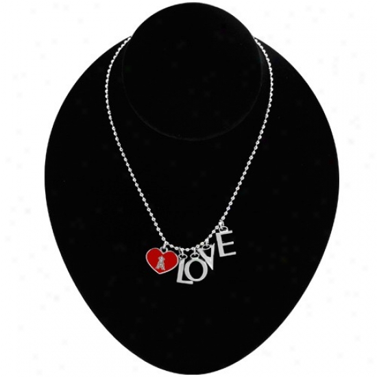 Distress By Alyssa Milano Los Angeles Angels Of Anaheim Love Necklace With Heart Team Logo