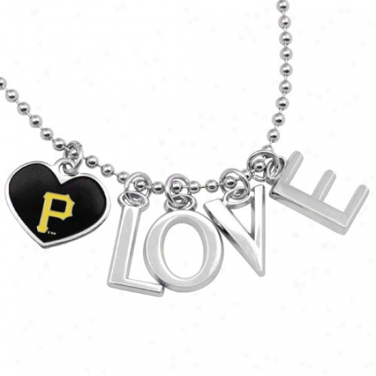 Touch By Alyssa Milano Pittsburgh Pirates Love Necklace With Heart Team Logo