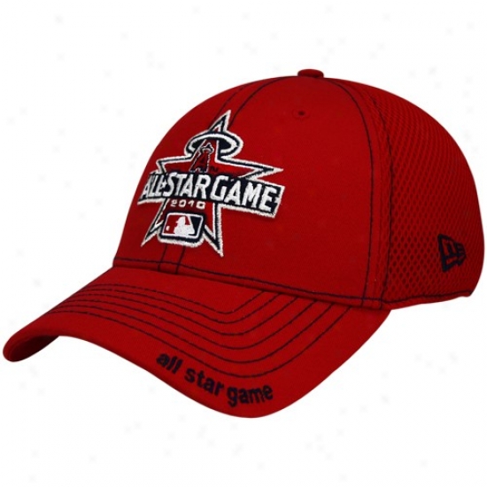 Washington Nationals Hats : New Era 2010 Mlb All-star Game Red Neo 39thirty Stretch Fit Hats