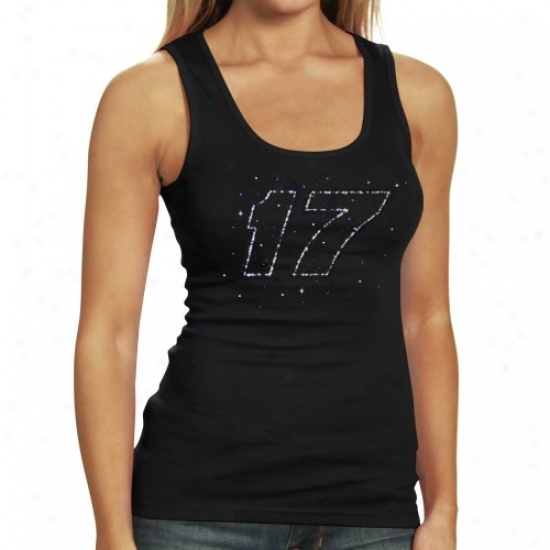 Matt Kenseth T-shirt : #17 Matt Kenseth Ladies Black Flashy Tank Top