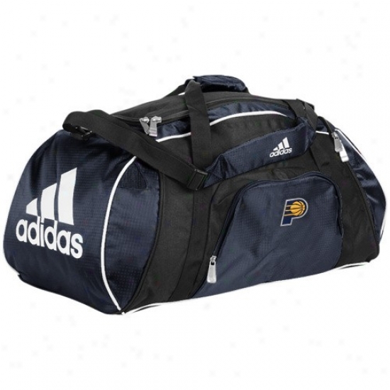 Adidas Indiana Pacers Navy Blue Team Logo Gym Duffel Bag