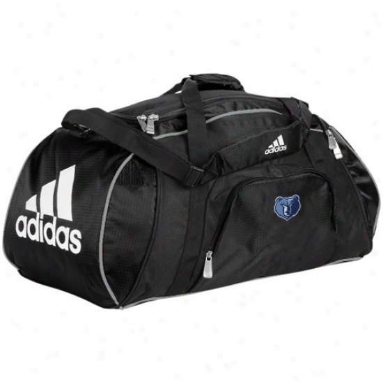 Adidas Memphis Grizzoies Black Team Logo Gym Duffel Bag