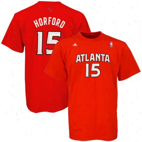 Atlanta Hawks Shirt : Adidas Atlanta Hawks #15 Al Horford Red Net Player Shirt