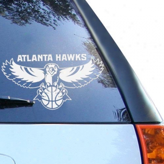 Atlanta Hawks Of a ~ color 8'' X 8'' Logo Decal