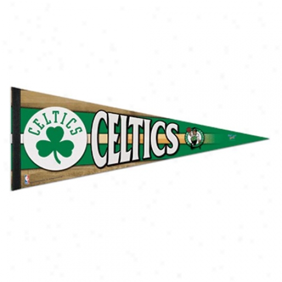Boston Celtics Green 1Z'' X 30'' Premium Felt Pennant