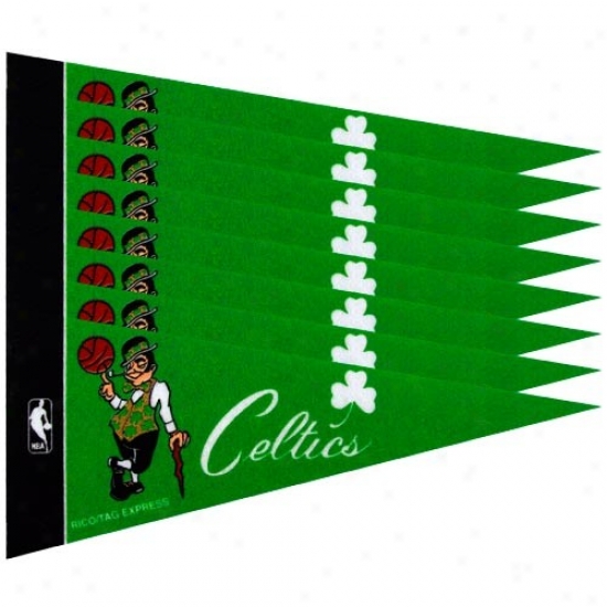 Boston Celtics Green 8-pack Mini Pennnant Set