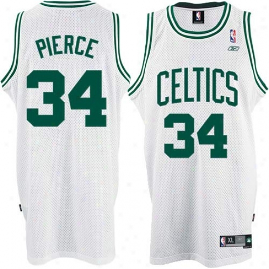 Boston Celtics Jersey : Adidas Boston Celtics #34 Paul Pierce White Home Swingman Basketball Jersey