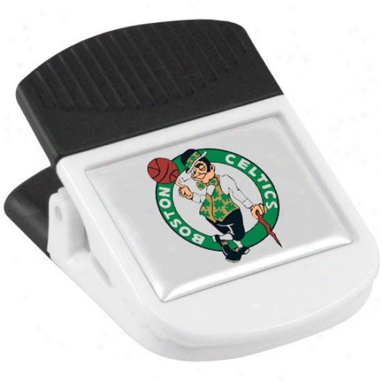 Boston Celtics White Magnetic Chip Clip