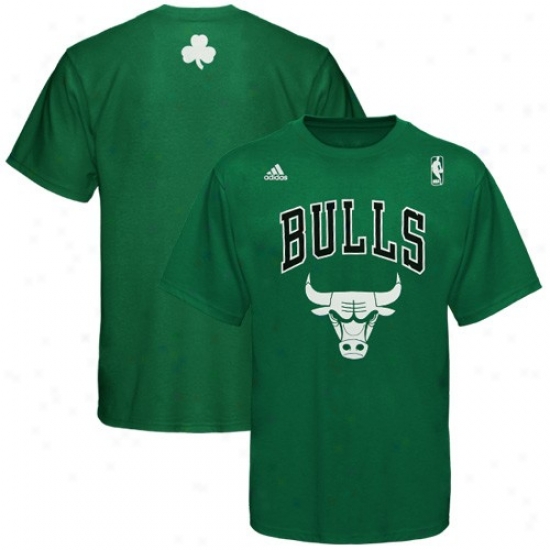 Bulls Attire: Adidas Bulls Kelly Green Lads '10 T-shirt