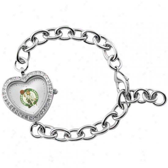 Celticx Watch : Celtics Ladies Silver Heart Watch