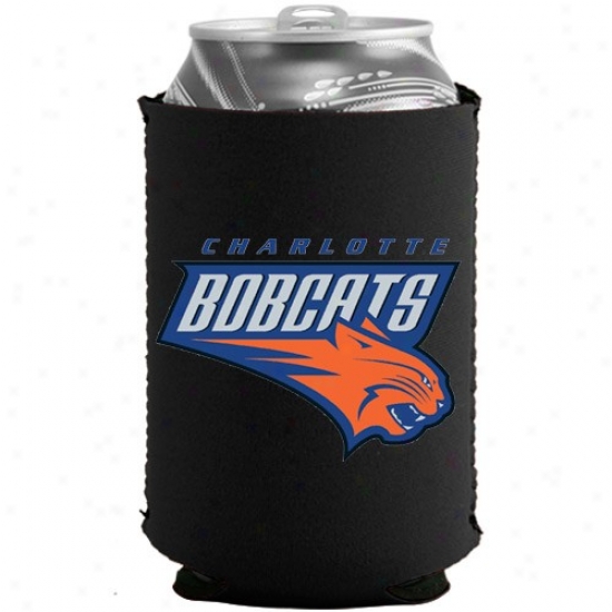 Charlotte Bobcats Black Collapsible Can Coolie