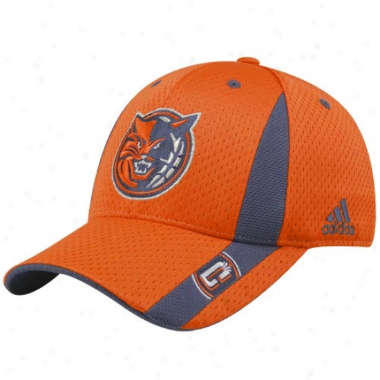 Charlotte Bobcats Hats : Adidas Charlotte Bobcats Orange Swingman Mesh Flex Fit Hats