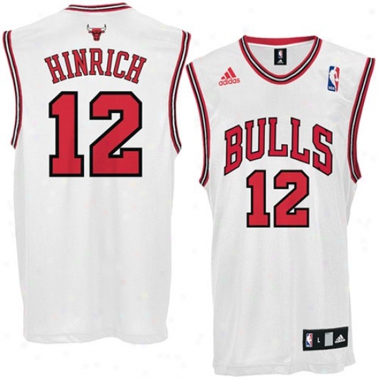 Chicago Bull Jerseys : Adidas Chicago Bull #12 Kirk Hinrich White Home Swingman Jerseys