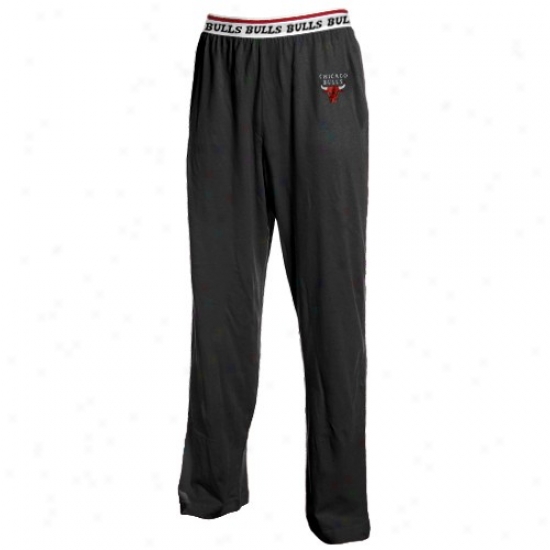 Chicago Bulls Black Team Pajama Pants