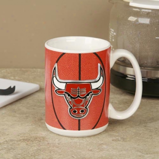 Chicago Bulls Pewter Logo Basketball Coffee Mug