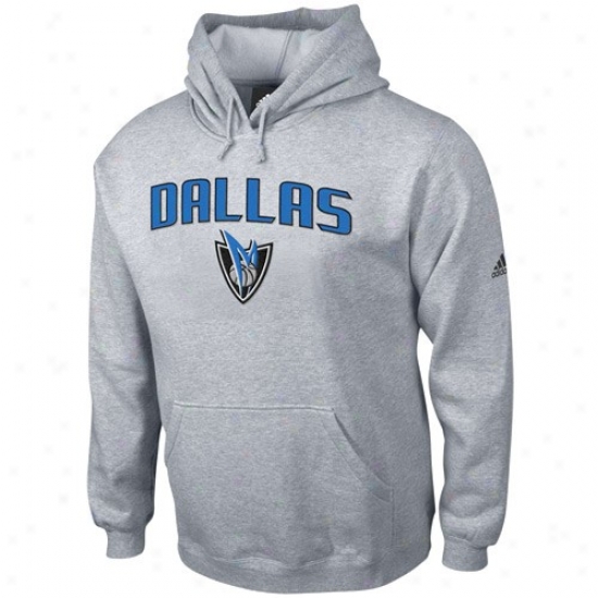 Dallas Mav Stuff: Adidas Dallas Mav Ash Playbook Hoody Sweatshirt