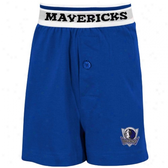 Dallas Mavericks Youth Royal Blue Solid Banded Boxer Shorts