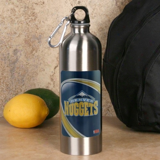 Denver Nuggets 750ml Stainless Steel Water Bottle W/ Carabiner Clip