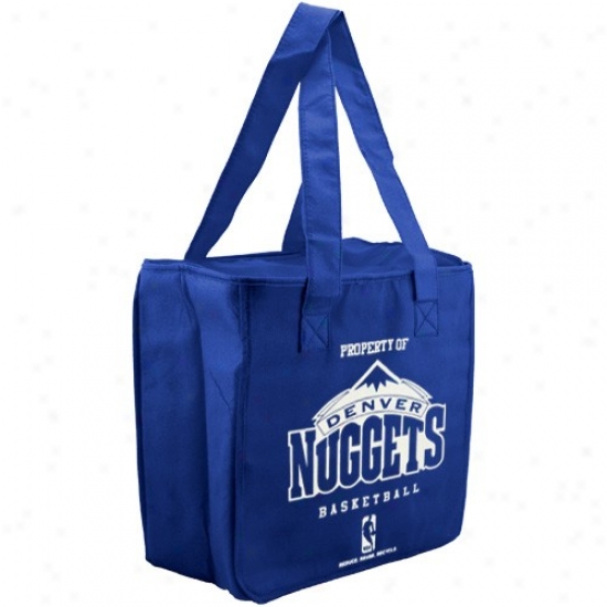 Drnver Nuggets Royal Blue Reusable Insulated Tote Bag