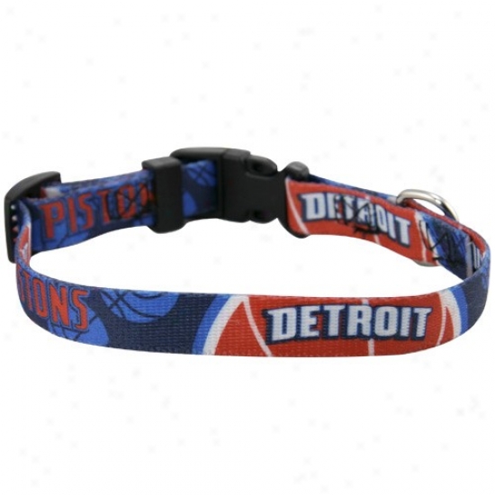 Detroit Pistons Dog Collar