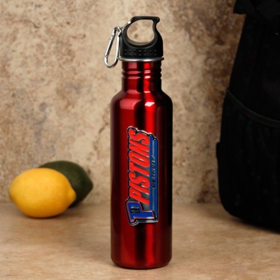 Detroiy Pistons Red Stainless Steel Water Bottle