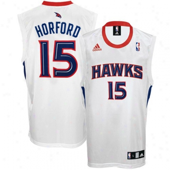 Hawks Jerseys : Adidas Hawks #15 Al Horford White Replica Basketball Jerseys