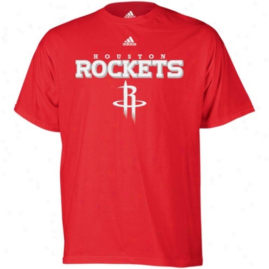 Houston Rockets Shirts : Adidas Houston Rockets Red True Shirts
