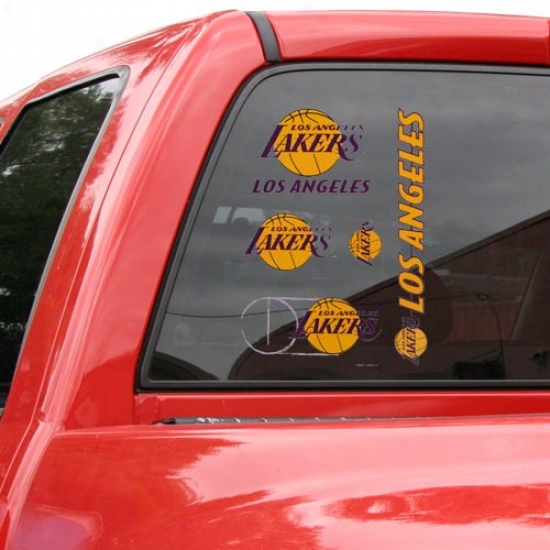 Los Angeles Lakers 11x17 Window Clings Sheet
