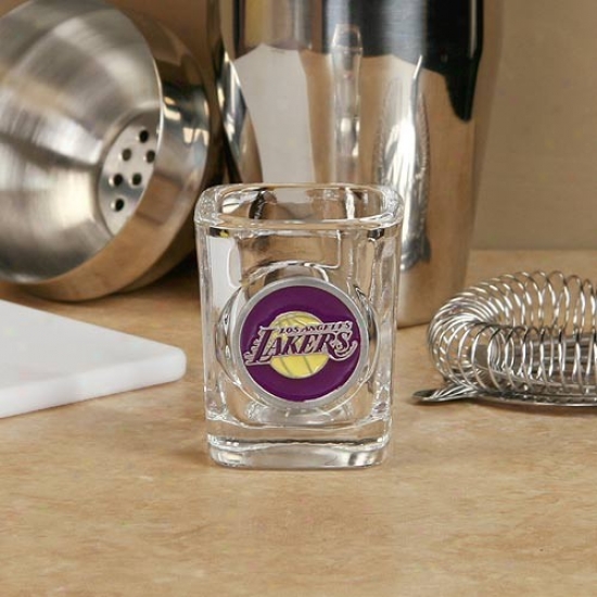 Los Angeles Lakers Circle Logo 2 Oz. Square Shot Glass