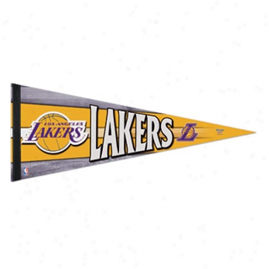 Los Angeles Lakers Gold 12'' X 30'' Premium Felt Pennant
