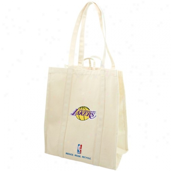 Los Angeles Lakers Natural Organic Tote Bag