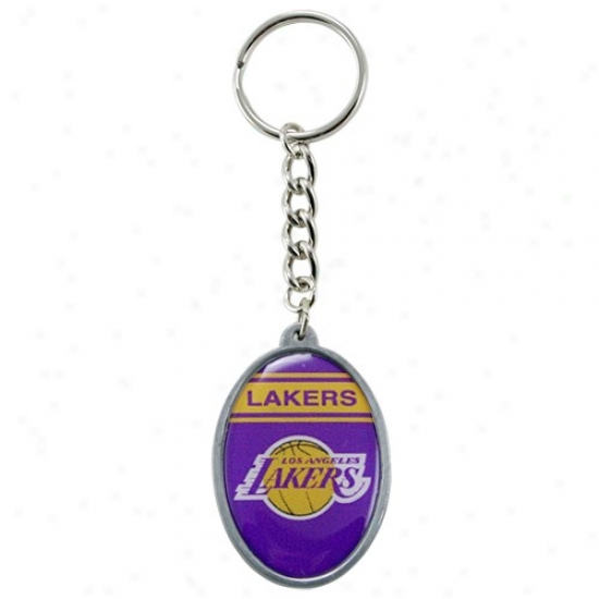 Los Angeles Lakers Oval Keychain