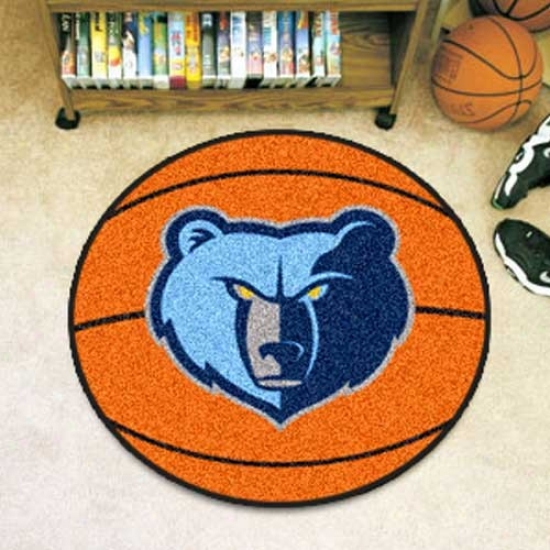 Memphis Grizzlies Orange Round Basketball Mat