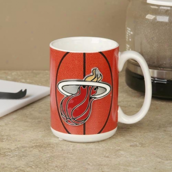 Miami Heat Pewter Logo Baskteball Coffee Mug
