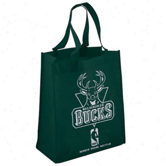 Milwaukee Bucks Green Reusable Tote Bag