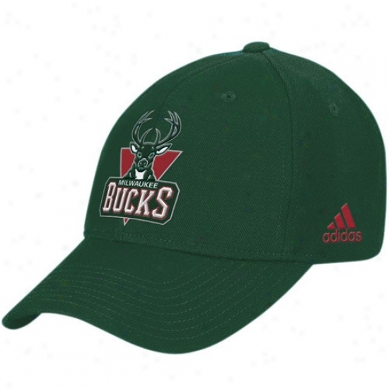 Milwaukee Bucks Hats : Adidas Milwaukee Buckss Green Basic Logo Hats