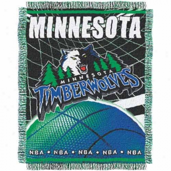 Minn3sota Timberwolves Jacquard Woven Blanket Throw