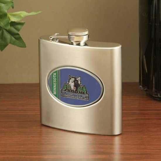 Minnesota Timberwolves Stainless Steel Flask