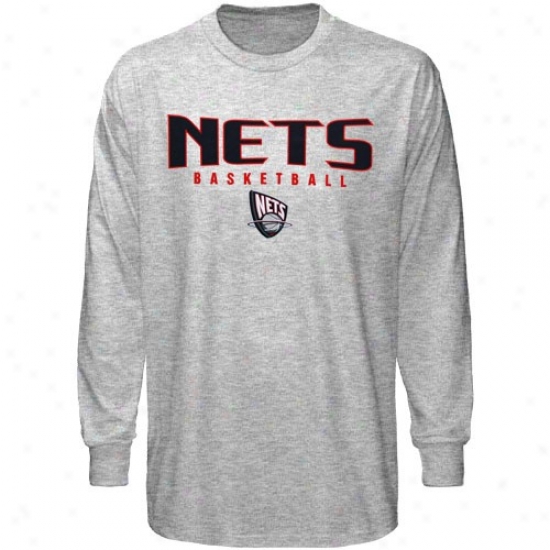 Nets Tshirt : Adidas Nets Ash Absolute Long Sleeve Tshirt