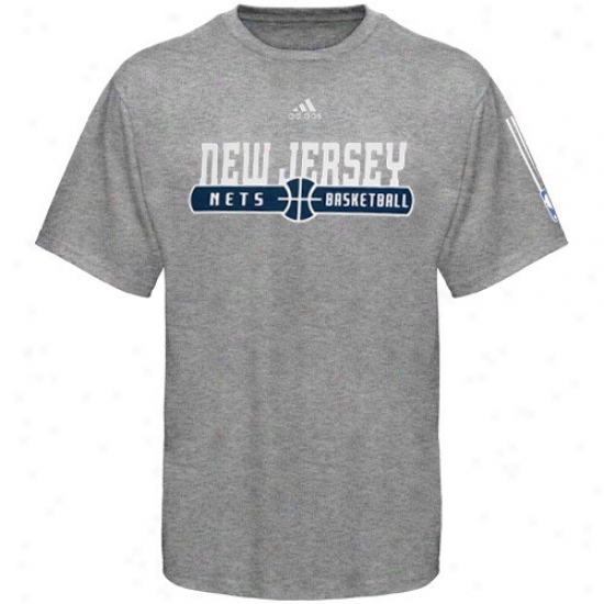 New Jersey Neys T-shirt : Adidas New Jersey Nets Asu Ball Horizon T-shirt