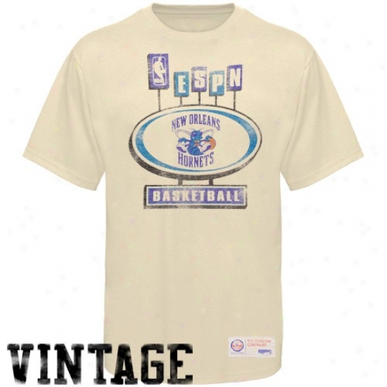 New Orleans Hornets Apparel:-Sportiqe-espn New Orleans Hornets Choice part Pancakes Distressed Premium T-shirt